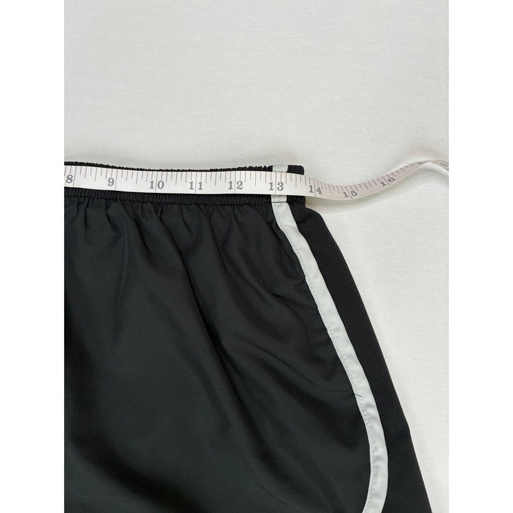 Nike Dri-FIT Tempo Running Shorts Black White Women's Size Medium 3 Inch Inseam - Picture 10 of 13